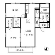 グランドゥールくすの木 Aの間取り画像