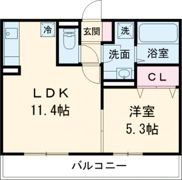 リアン ド ファミーユ 穴生の間取り画像
