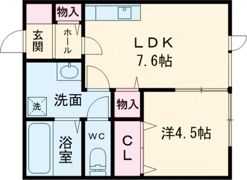 ジークブラウ千歳の間取り画像