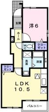 エアリー枝川の間取り画像