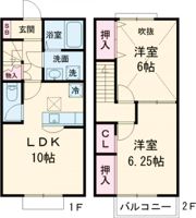 桜花の間取り画像
