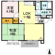 ドリームハイツ Aの間取り画像