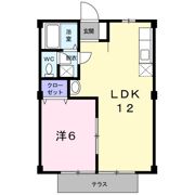 ハイツ石拾の間取り画像