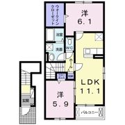 メゾンユタカの間取り画像