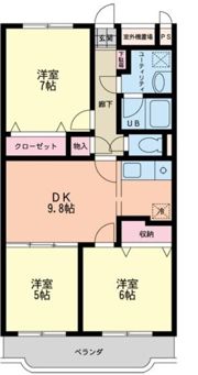 サンマウントの間取り画像