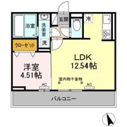 エスポワール合川 B棟の間取り画像
