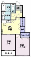 イリス ケィの間取り画像