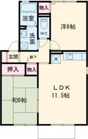 オーク東須磨の間取り画像