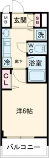 プレサンス神戸裁判所前デリシアの間取り画像