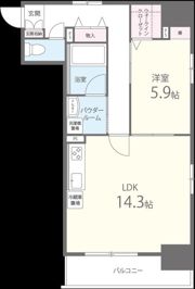 L・Isobe三宮の間取り画像
