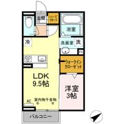 D-room別名 B棟の間取り画像