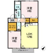 クウラージュ D棟の間取り画像