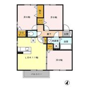 シャトレ若宮 D棟の間取り画像