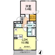 リアン ド ファミーユ 穴生の間取り画像