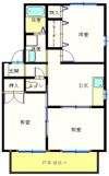 セジュール秋月Aの間取り画像