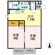ソレアード定西の間取り画像