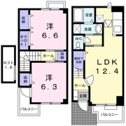 ヴィラ フルールⅠの間取り画像