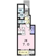 アネット大在Bの間取り画像