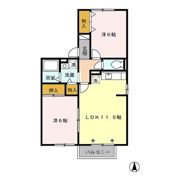 カーサ向山の間取り画像