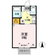 コスモタウン三輪 Aの間取り画像
