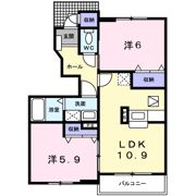 アヴニール秋葉Aの間取り画像