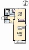 ローズ・パール B棟の間取り画像