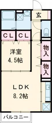 ボヌールⅡの間取り画像