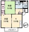 シャーメゾン愛宕山 Bの間取り画像