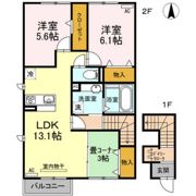 庵 壱番館の間取り画像