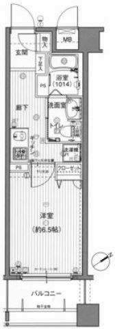 ジェイシティミライエ大手町の間取り画像
