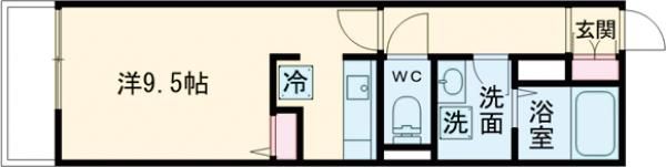 LEDOME宇品御幸の間取り画像