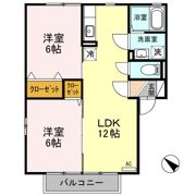 コーポビアンカ Aの間取り画像