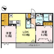 ﾛｲｼﾞｪﾝﾄﾊﾟｰｸｽ ﾚｲｸﾀｳﾝ Ⅱ Aの間取り画像