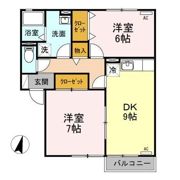 ロイヤルガーデンコート Bの間取り画像