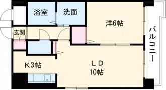 アヴィンズ平岸の間取り画像