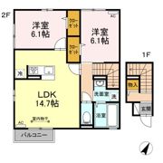 Dーroom西多賀 Ⅱの間取り画像