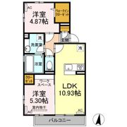 ランチヒル真崎 A棟の間取り画像
