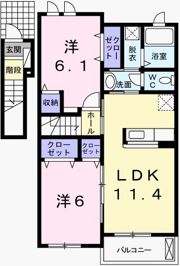 クラール坂上の間取り画像