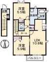 アルファ B棟の間取り画像