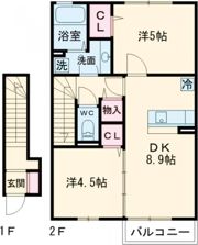 セジュール原町Ⅴの間取り画像
