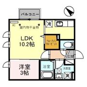 Churatte（ﾁｭﾗｰﾄ）の間取り画像