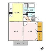 グリュックパラン B棟の間取り画像