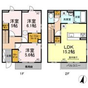 時・KAMOSU A棟の間取り画像