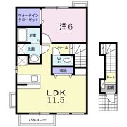 ウエストヒルズの間取り画像