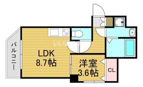 リバティ神屋の間取り画像