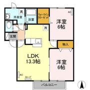 セジュール緑の間取り画像