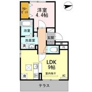 セジュール古橋Ⅲの間取り画像