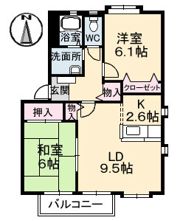 サテライトA 2棟の間取り画像