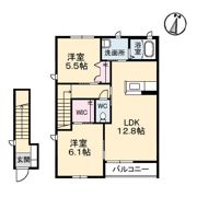 エクリール B棟の間取り画像