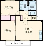 コーラルコート1号館の間取り画像